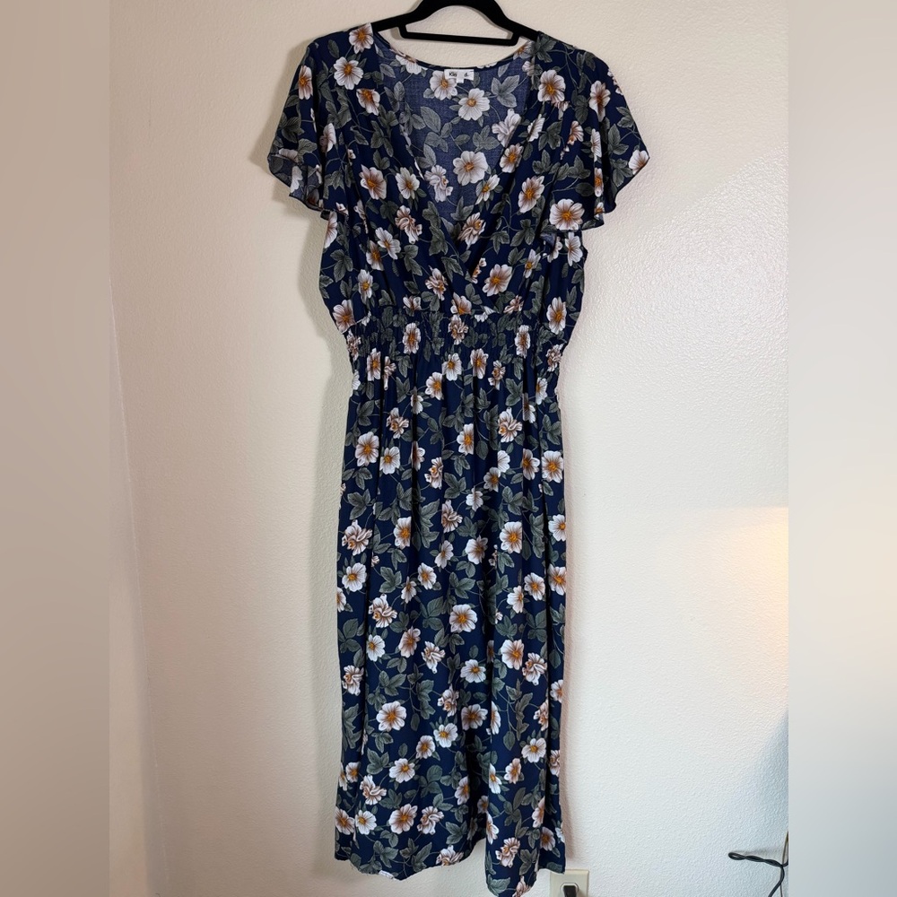Kindred Anthropologie Floral Maxi Dress, Size 2X